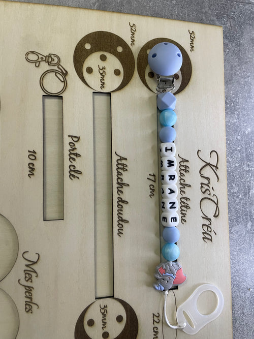 Attache tétine personnalisée